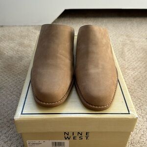 Nine West Open Backed Platform Shoes.